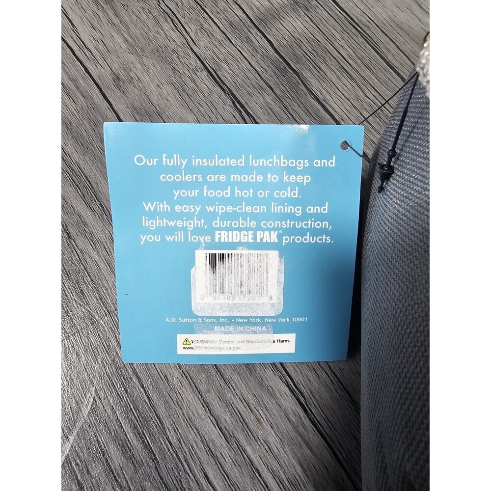 Fridge Pack Two Tone Fully Insulated Really Cool Lunch Bag Perfect For School - Picture 6 of 6